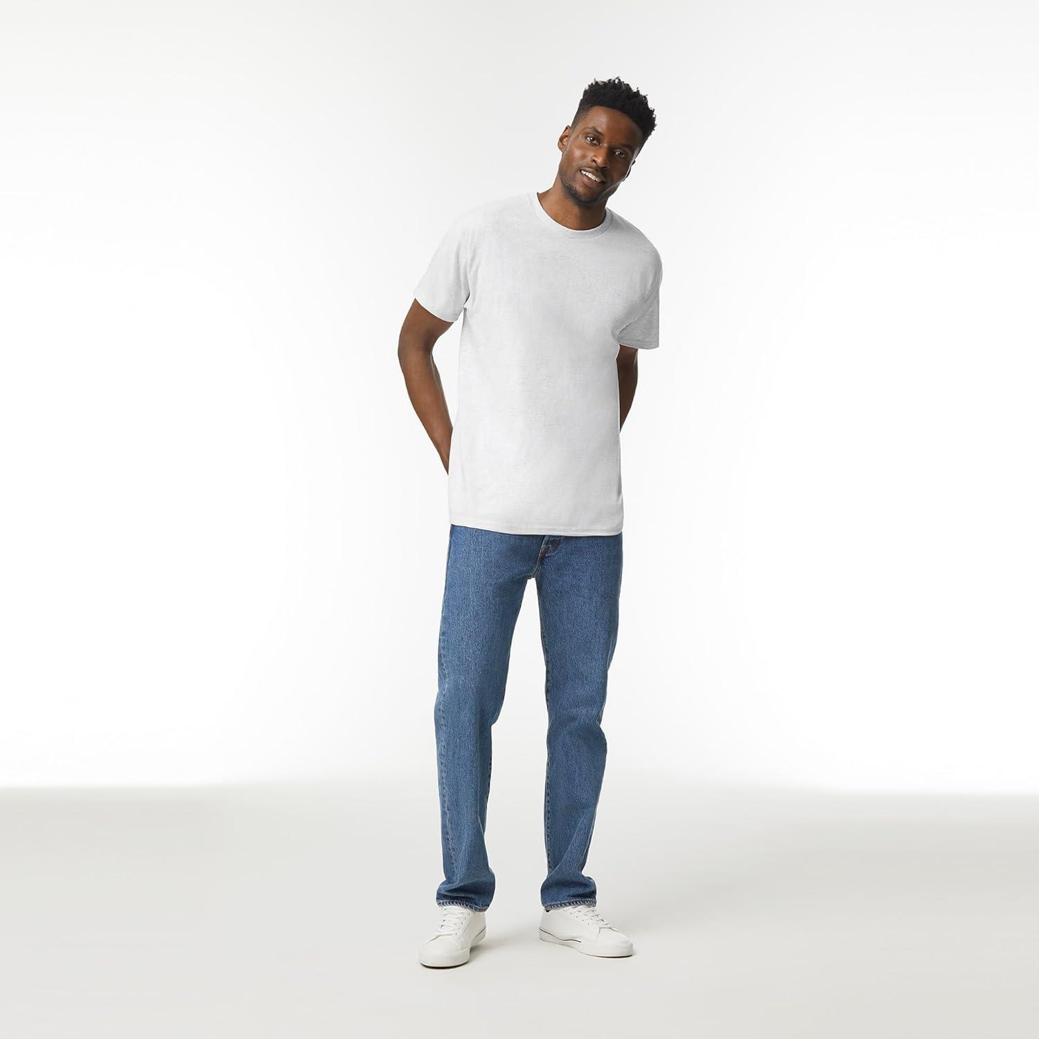 imageGildan Adult Heavy Cotton TShirt Style G5000 MultipackAsh Grey 10pack