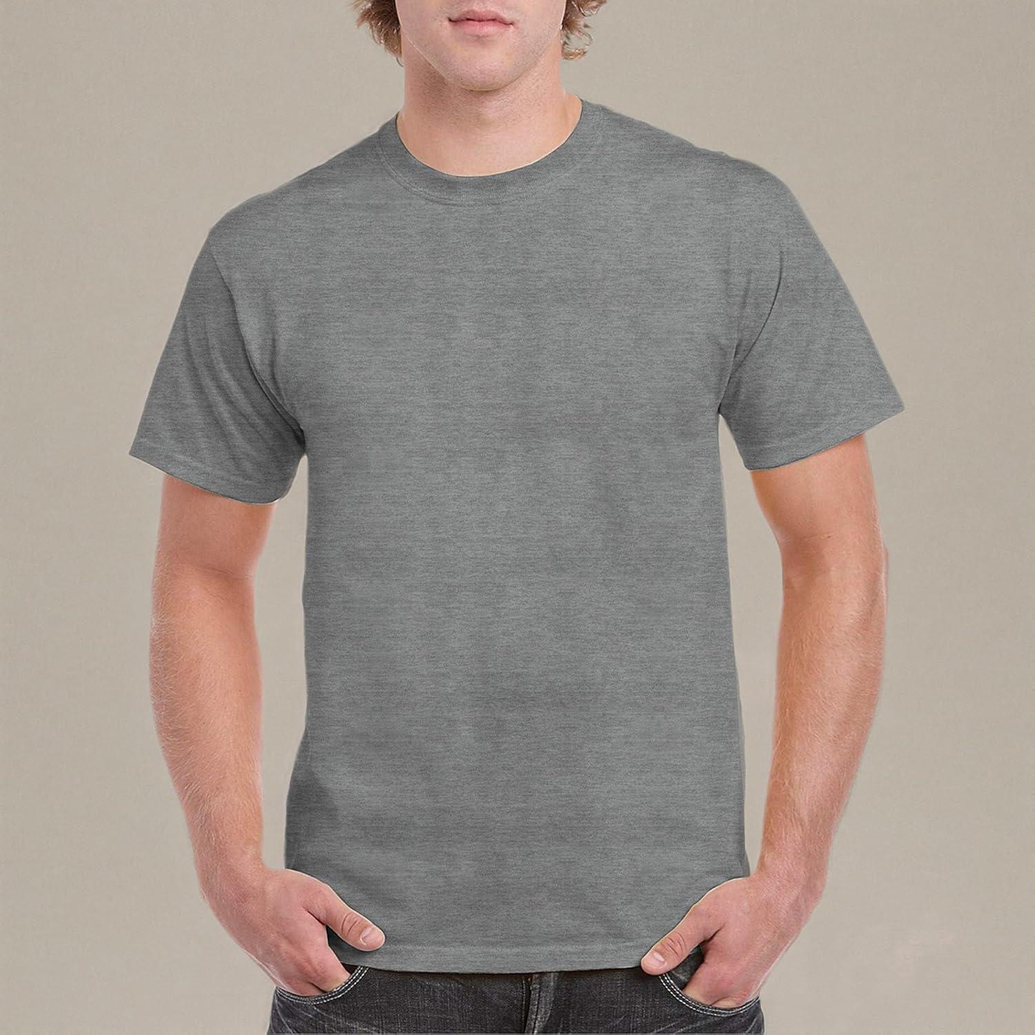 imageGildan Adult Heavy Cotton TShirt Style G5000 MultipackGraphite Heather 2pack