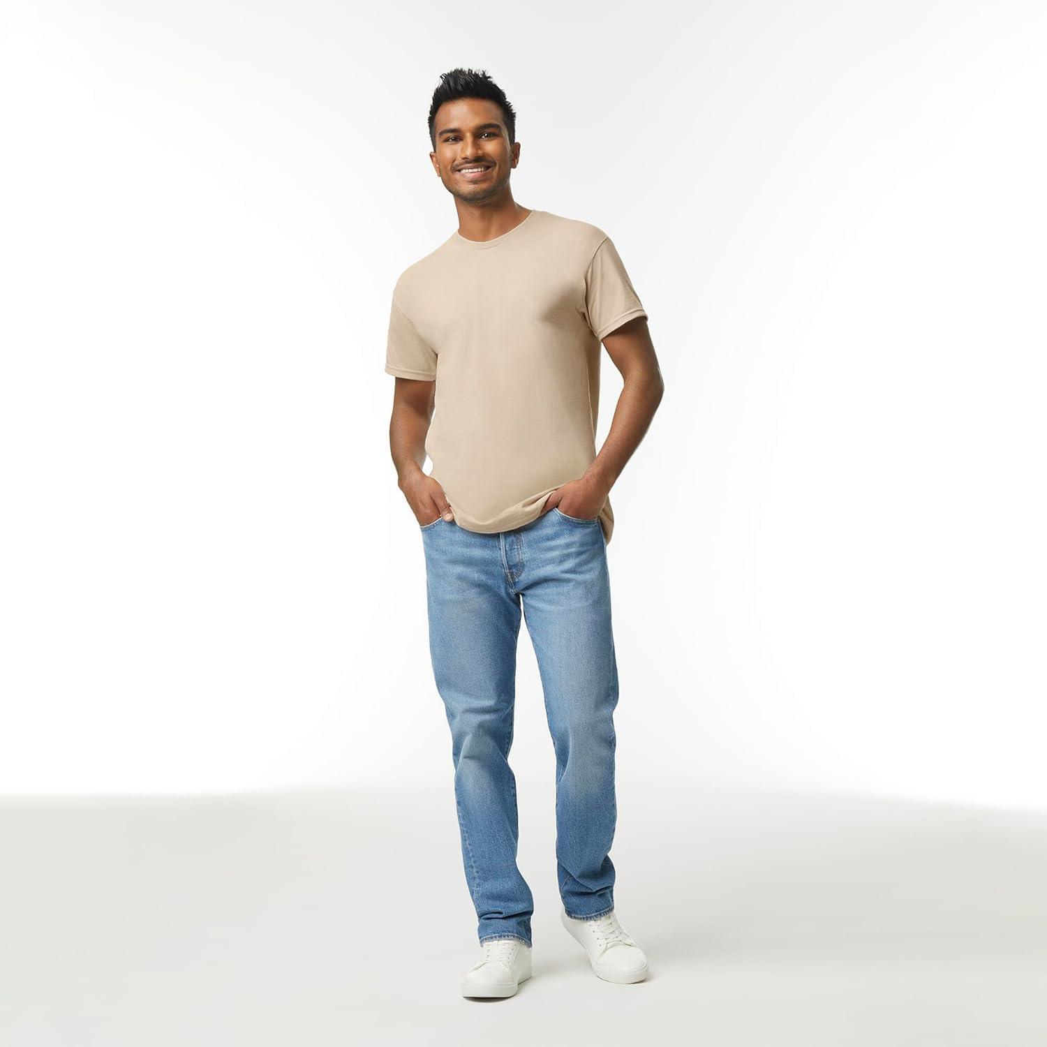 imageGildan Adult Heavy Cotton TShirt Style G5000 MultipackSand 3pack