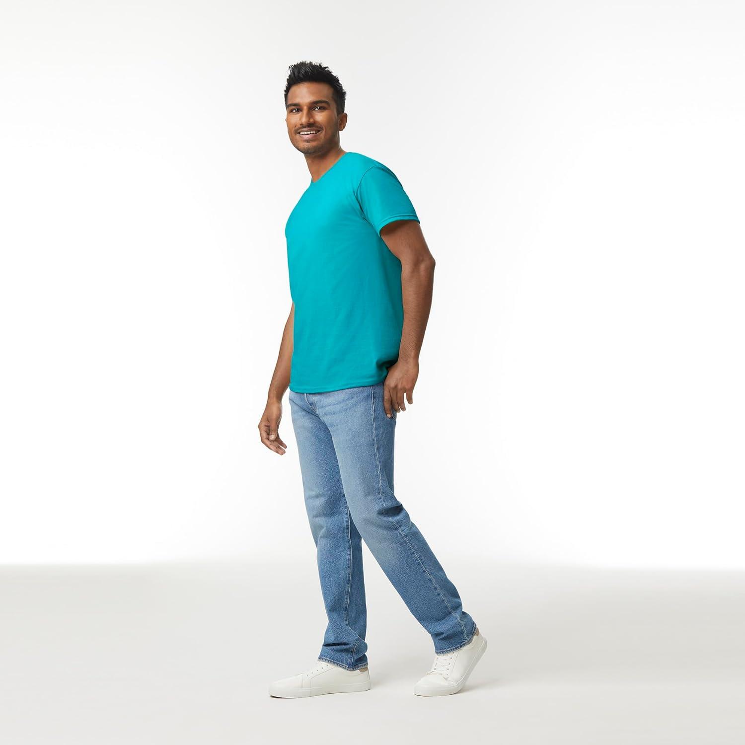 imageGildan Adult Heavy Cotton TShirt Style G5000 MultipackTropical Blue 3pack