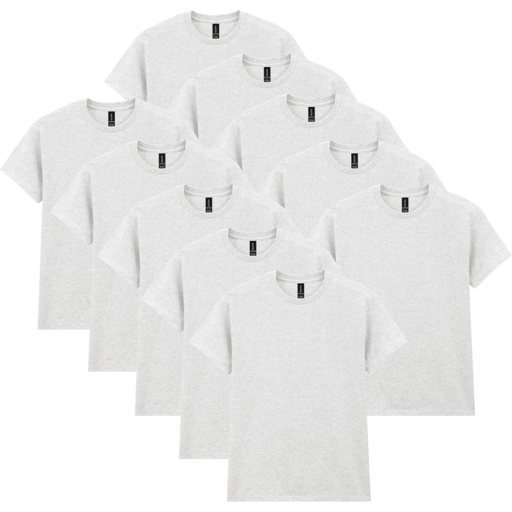 imageGildan Adult Heavy Cotton TShirt Style G5000 MultipackAsh Grey 10pack
