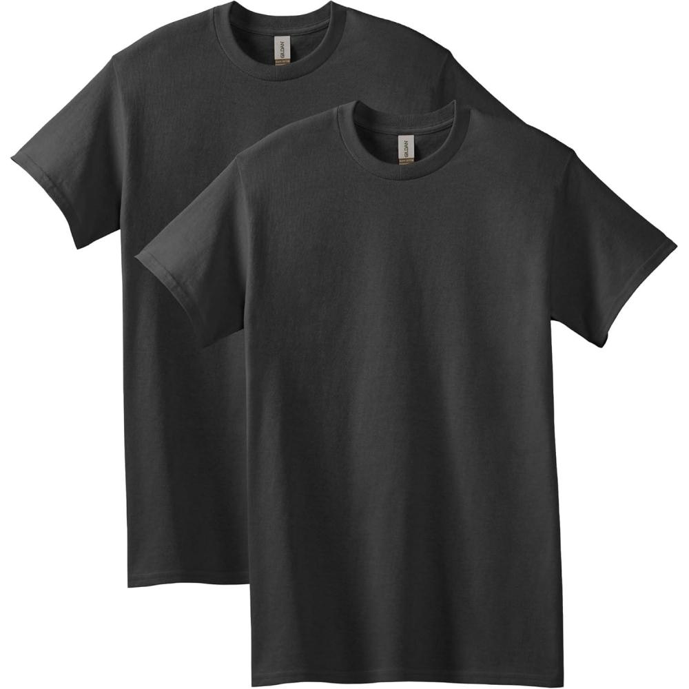 imageGildan Adult Heavy Cotton TShirt Style G5000 MultipackBlack 2pack