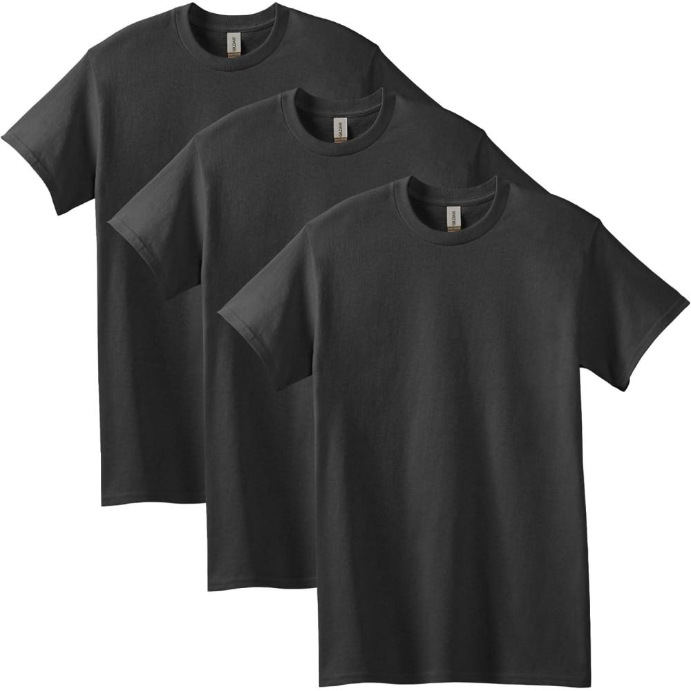 imageGildan Adult Heavy Cotton TShirt Style G5000 MultipackBlack 3pack