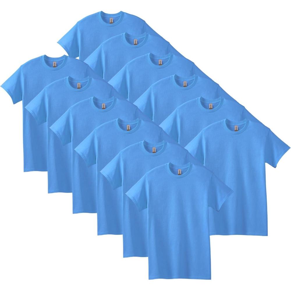 imageGildan Adult Heavy Cotton TShirt Style G5000 MultipackCarolina Blue 12pack
