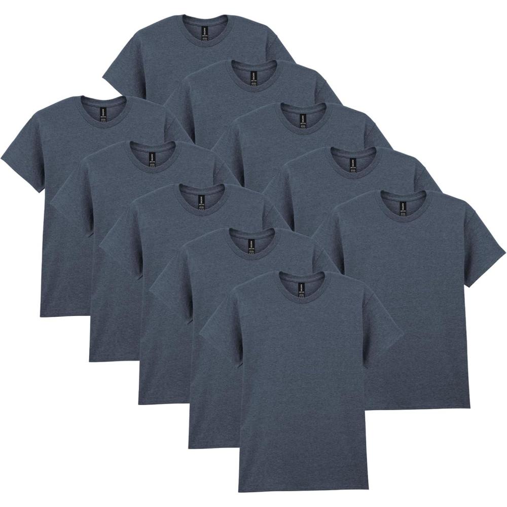 imageGildan Adult Heavy Cotton TShirt Style G5000 MultipackDark Heather 10pack