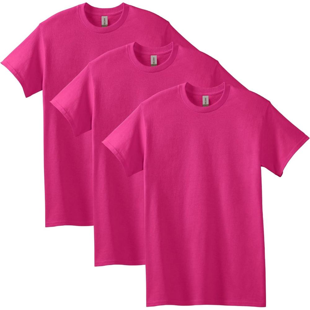 imageGildan Adult Heavy Cotton TShirt Style G5000 MultipackHeliconia 3pack
