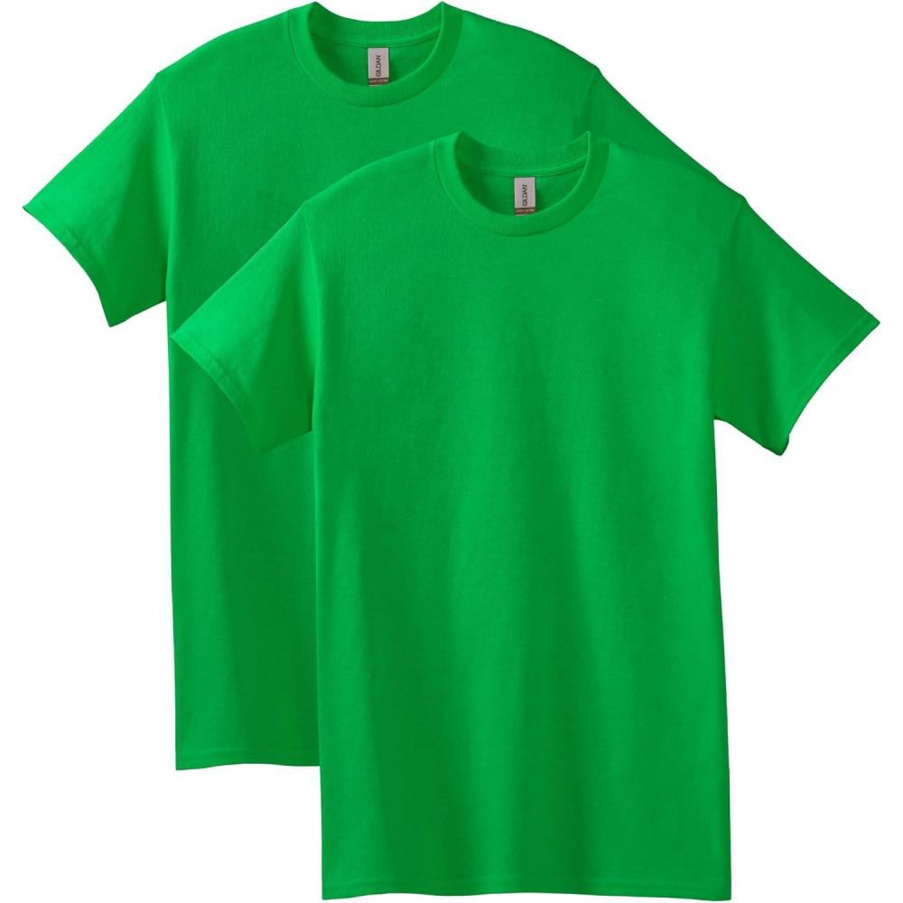 imageGildan Adult Heavy Cotton TShirt Style G5000 MultipackIrish Green 2pack