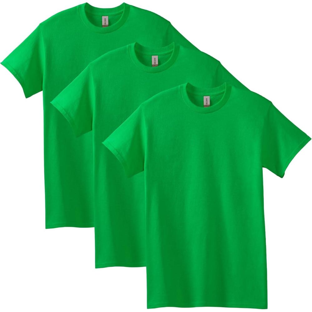 imageGildan Adult Heavy Cotton TShirt Style G5000 MultipackIrish Green 3pack