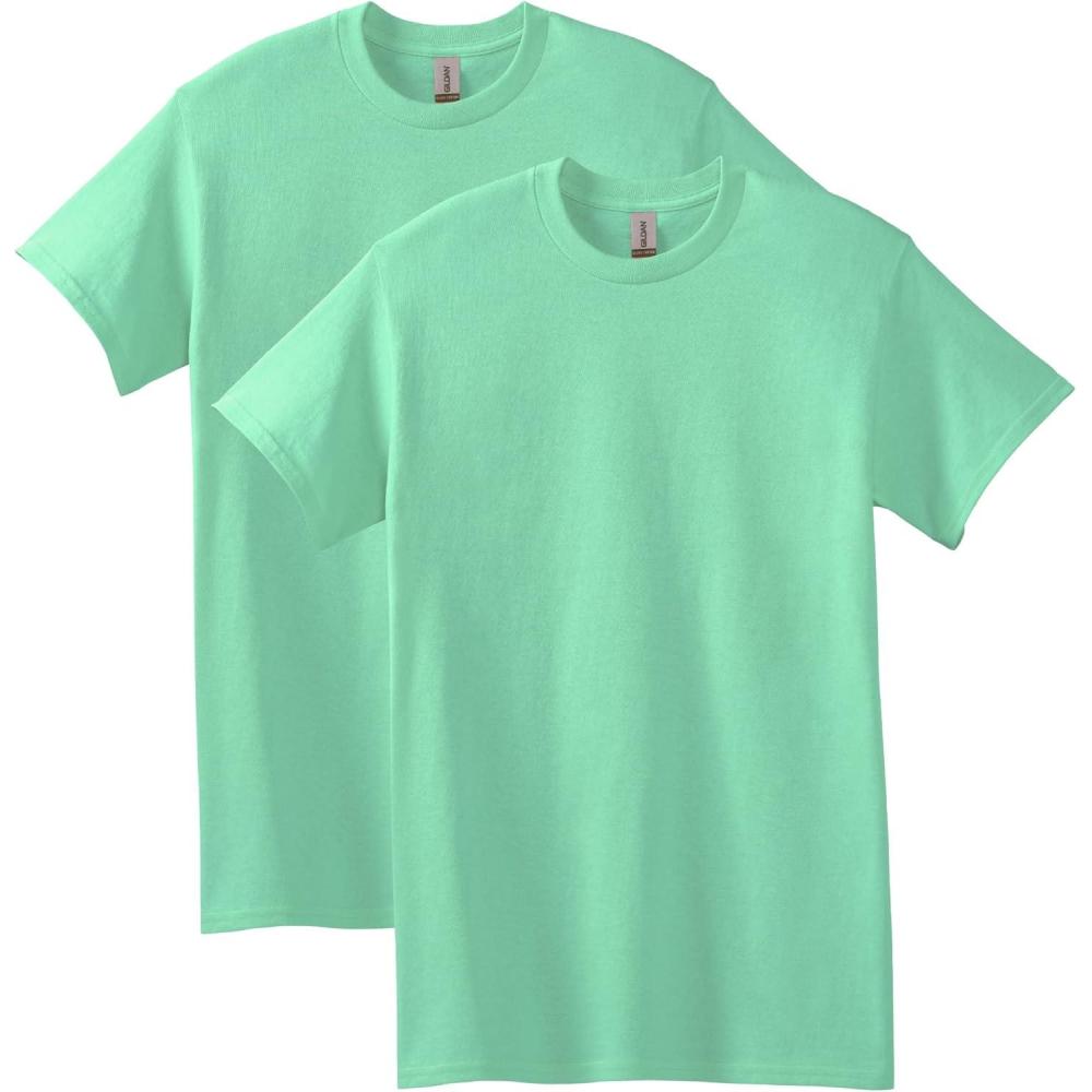imageGildan Adult Heavy Cotton TShirt Style G5000 MultipackMint Green 2pack