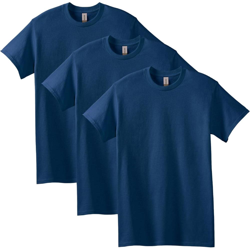 imageGildan Adult Heavy Cotton TShirt Style G5000 MultipackNavy 3pack