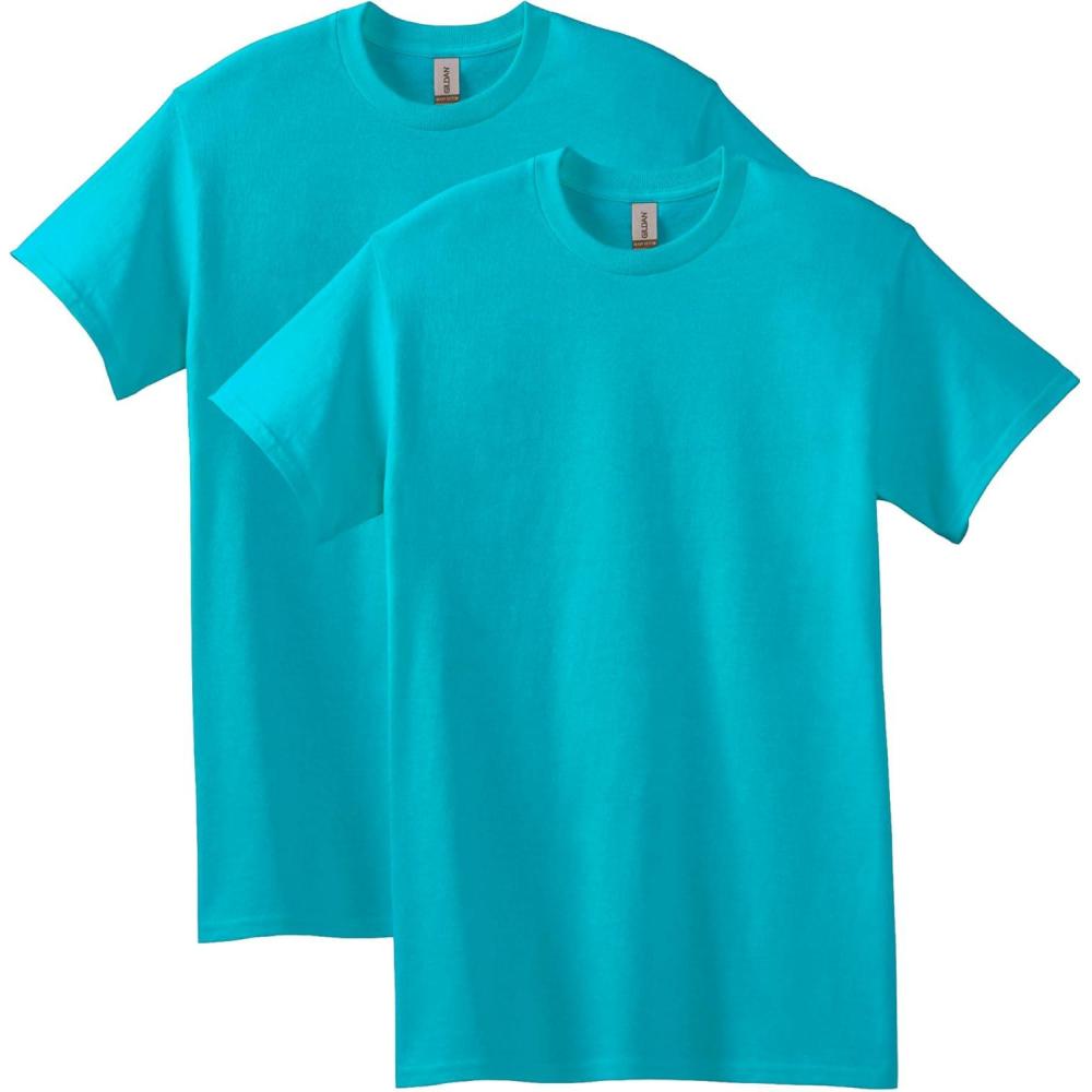 imageGildan Adult Heavy Cotton TShirt Style G5000 MultipackTropical Blue 2pack