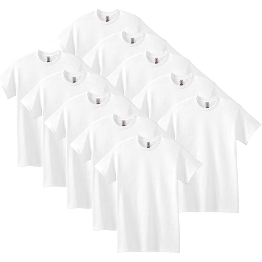 imageGildan Adult Heavy Cotton TShirt Style G5000 MultipackWhite 10pack