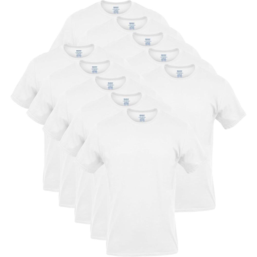 imageGildan Mens Crew TShirts Multipack Style G1100White 10pack