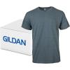 Gildan Adult Heavy Cotton T-Shirt, Style G5000, Multipack(Dark Heather (72-pack))