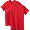 Gildan Adult Heavy Cotton T-Shirt, Style G5000, Multipack(Red (2-pack))