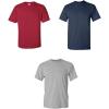 Gildan Adult Heavy Cotton T-Shirt, Style G5000, Multipack((1) Cardinal Red + (1) Navy + (1) Sport Grey)