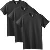 Gildan Adult Heavy Cotton T-Shirt, Style G5000, Multipack(Black (3-pack))