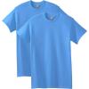 Gildan Adult Heavy Cotton T-Shirt, Style G5000, Multipack(Carolina Blue (2-pack))