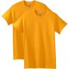 Gildan Adult Heavy Cotton T-Shirt, Style G5000, Multipack(Gold (2-pack))