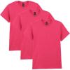 Gildan Adult Heavy Cotton T-Shirt, Style G5000, Multipack(Heather Red (3-pack))