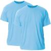 Gildan Adult Heavy Cotton T-Shirt, Style G5000, Multipack(Light Blue (2-pack))