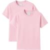 Gildan Adult Heavy Cotton T-Shirt, Style G5000, Multipack(Light Pink (2-pack))