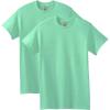 Gildan Adult Heavy Cotton T-Shirt, Style G5000, Multipack(Mint Green (2-pack))