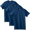 Gildan Adult Heavy Cotton T-Shirt, Style G5000, Multipack(Navy (3-pack))
