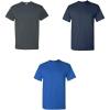 Gildan Adult Heavy Cotton T-Shirt, Style G5000, Multipack(Navy/Dark Heather/Royal)