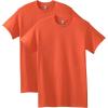 Gildan Adult Heavy Cotton T-Shirt, Style G5000, Multipack(Orange (2-pack))