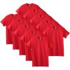 Gildan Adult Heavy Cotton T-Shirt, Style G5000, Multipack(Red (10-pack))