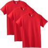 Gildan Adult Heavy Cotton T-Shirt, Style G5000, Multipack(Red (3-pack))