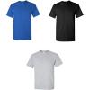 Gildan Adult Heavy Cotton T-Shirt, Style G5000, Multipack(Royal + Black + Sport Grey)