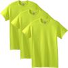 Gildan Adult Heavy Cotton T-Shirt, Style G5000, Multipack(Safety Green (3-pack))