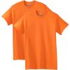 Gildan Adult Heavy Cotton T-Shirt, Style G5000, Multipack(Safety Orange (2-pack))