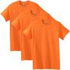 Gildan Adult Heavy Cotton T-Shirt, Style G5000, Multipack(Safety Orange (3-pack))