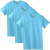 Gildan Adult Heavy Cotton T-Shirt, Style G5000, Multipack(Sky (3-pack))