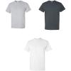 Gildan Adult Heavy Cotton T-Shirt, Style G5000, Multipack(Sport Grey + Dark Heather + White)