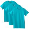Gildan Adult Heavy Cotton T-Shirt, Style G5000, Multipack(Tropical Blue (3-pack))