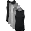 imageGildan Mens AShirts Tanks MultipackBlackSport GreyCharcoal 5pack