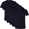 Gildan Men’s Crew T-Shirts, Multipack, Style G1100(Black (5-pack))
