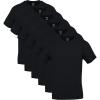 Gildan Men’s Crew T-Shirts, Multipack, Style G1100(Black (6-pack))