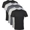 Gildan Men’s Crew T-Shirts, Multipack, Style G1100(Black/Sport Grey/Charcoal (5-pack))