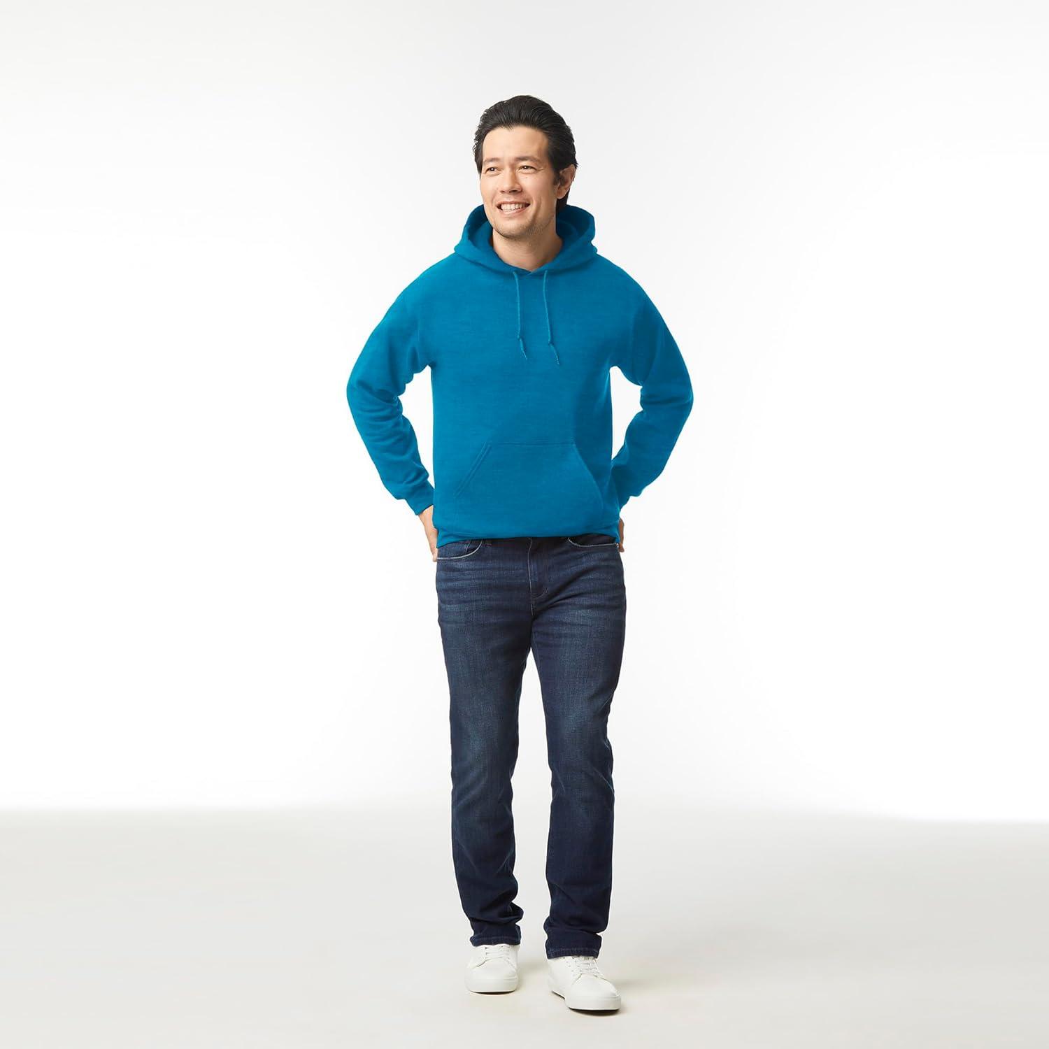 imageGildan Adult Fleece Hoodie Sweatshirt Style G18500 MultipackAntique Sapphire 1pack