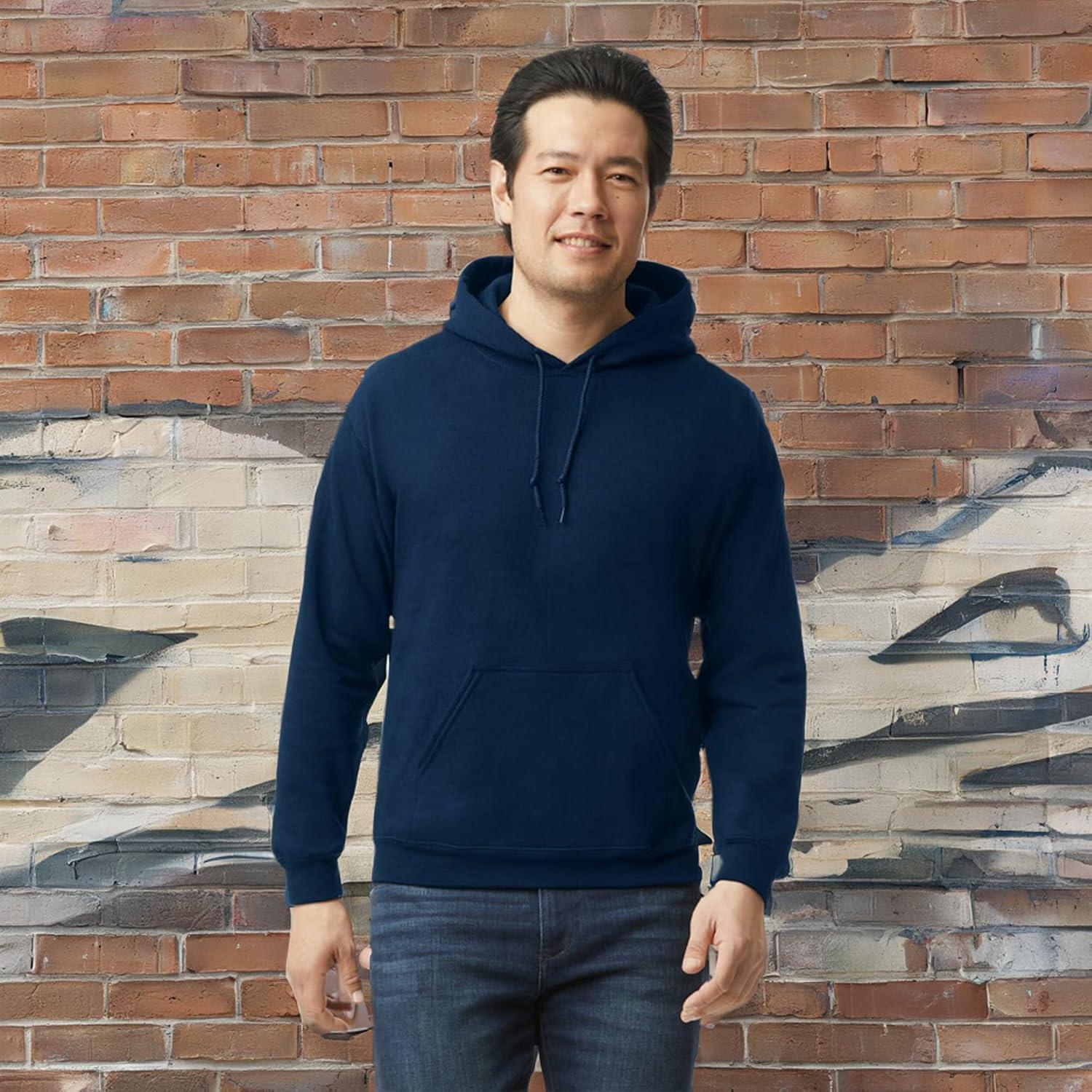 imageGildan Adult Fleece Hoodie Sweatshirt Style G18500 MultipackNavy Case of 24