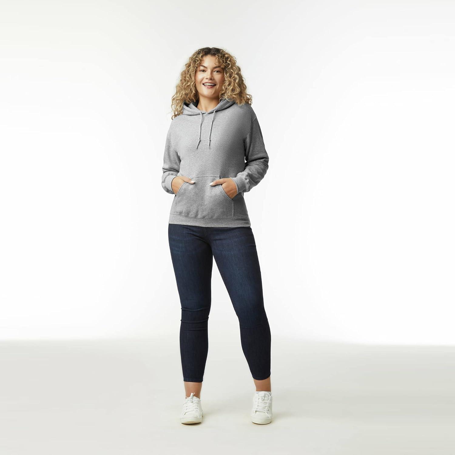 imageGildan Adult Fleece Hoodie Sweatshirt Style G18500 MultipackSport Grey 2pack