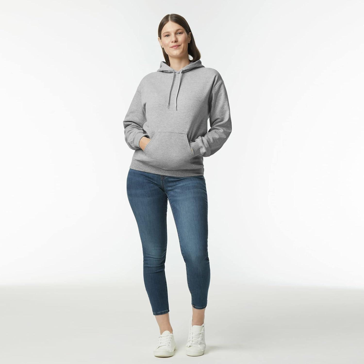 imageGildan Adult Softstyle Hoodie Sweatshirt Style GSF500Sport Grey