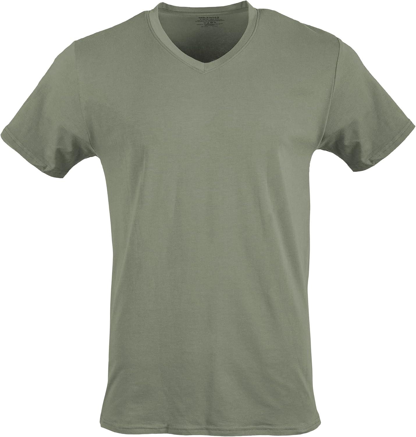imageGildan Mens VNeck TShirts Multipack Style G1103BlackSport GreyCharcoalMilitary Green 5pack