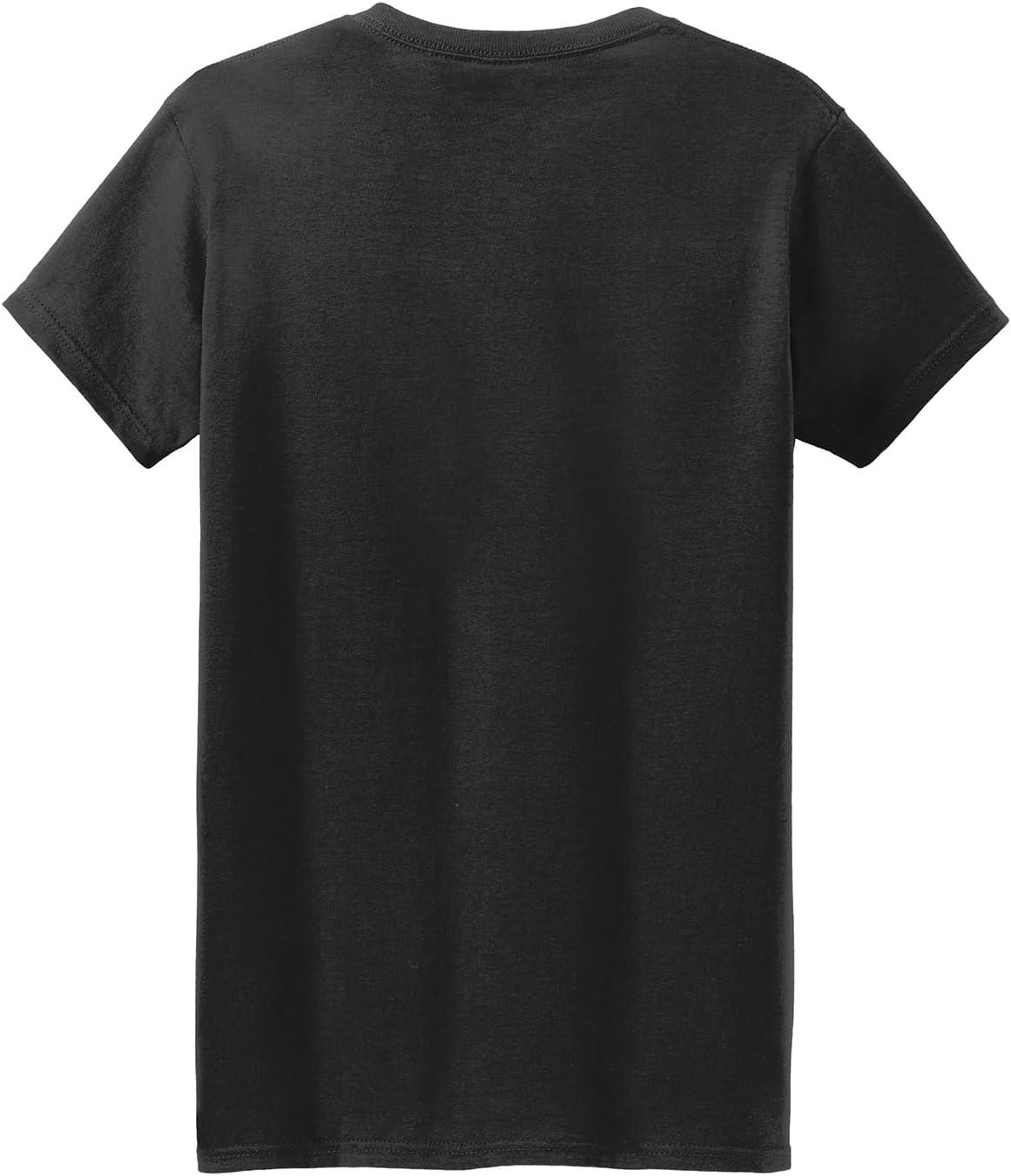 imageGildan Womens Heavy Cotton TShirt Style G5000L 2Pack1 Black 1 Light Pink