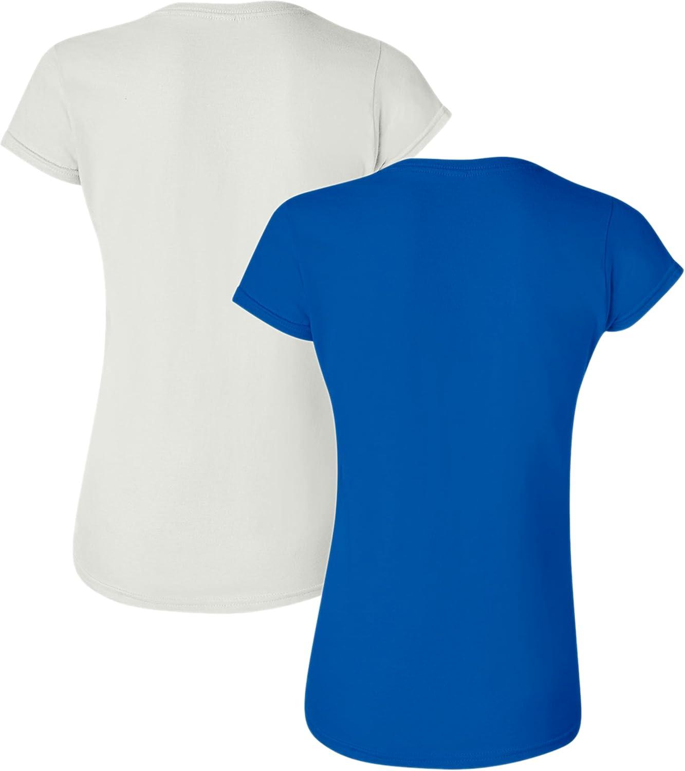 imageGildan Womens Softstyle Cotton TShirt Style G64000l MultipackAsh Grey